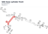 Diagram preview: SAS hose cylinder front (61705035021)