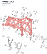 Diagram preview: FRAME 619UA (61903001000C1)