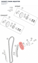 Diagram preview: GASKET CHAIN ADJUSTER (90136003003)