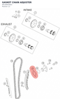 Diagram preview: GASKET CHAIN ADJUSTER (90136003003)