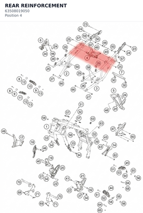Diagram preview: REAR REINFORCEMENT (63508019050)