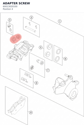 Diagram preview: ADAPTER SCREW (60013020100)