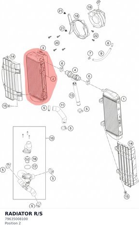 Diagram preview: RADIATOR R/S (79635008100)