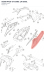 Diagram preview: D250 MY20 ST COWL LH EB BL (93008041100C1)
