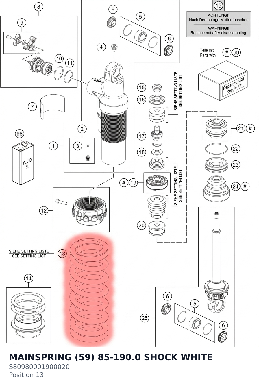 Diagram preview: MAINSPRING (59) 85-190.0 SHOCK WHITE (S80980001900020)