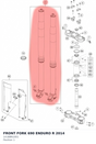 Diagram preview: FRONT FORK 690 ENDURO R 2014 (14188N1001)