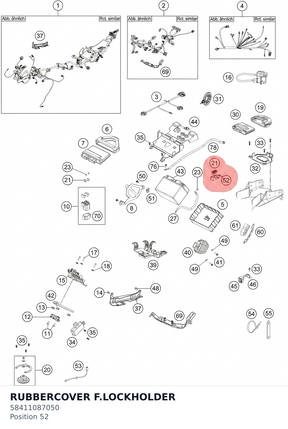 Diagram preview: RUBBERCOVER F.LOCKHOLDER (58411087050)