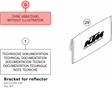 Diagram preview: Bracket for reflector (64112181100)