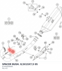 Diagram preview: SPACER BUSH. 8,5X15X7,5 05 (61005009000)