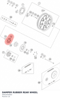 Diagram preview: DAMPER RUBBER REAR WHEEL (90910059000)