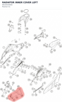 Diagram preview: RADIATOR INNER COVER LEFT (96335034000)