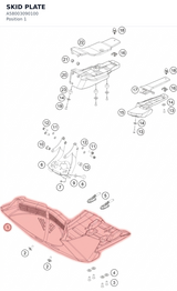 Diagram preview: SKID PLATE (A58003090100)