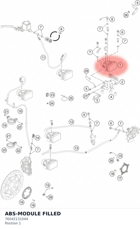 Diagram preview: ABS-MODULE FILLED (76042131044)