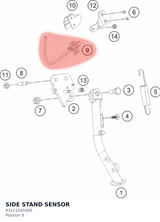 Diagram preview: SIDE STAND SENSOR (93111045000)