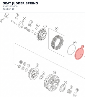 Diagram preview: SEAT JUDDER SPRING (63532035000)