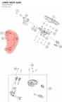 Diagram preview: cable latch seat (94507050190)