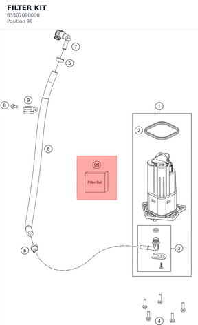 Diagram preview: FILTER KIT (63507090000)