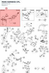 Diagram preview: MAIN HARNESS CPL. (60411075133)