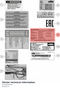 Diagram preview: Sticker technical information (63703097000)