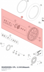 Diagram preview: REARWHEEL CPL. 2,15X18" (A13010001144C1)