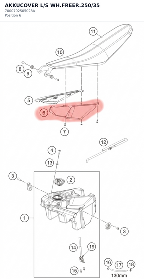 Diagram preview: AKKUCOVER L/S WH.FREER.250/35 (7000702505028A)