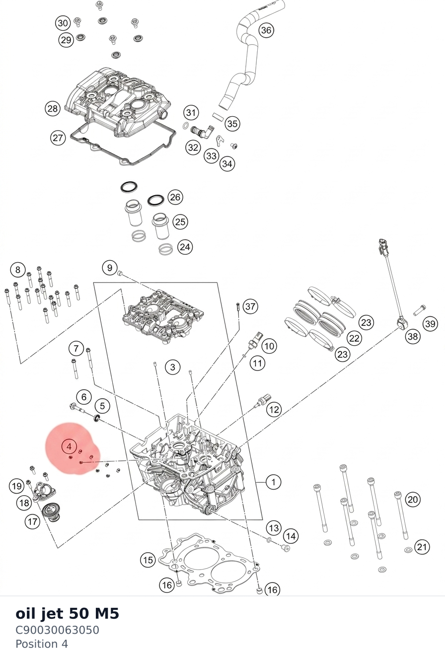 Diagram preview: oil jet 50 M5 (C90030063050)