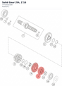 Diagram preview: Solid Gear 2th, Z 16 (77733102100)