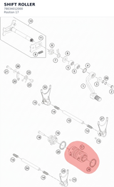 Diagram preview: SHIFT ROLLER (78034012000)