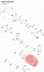 Diagram preview: SHIFT ROLLER (78034012000)