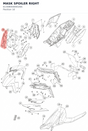 Diagram preview: MASK SPOILER RIGHT (6130800400028A)