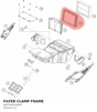 Diagram preview: FILTER CLAMP FRAME (A60706016000)