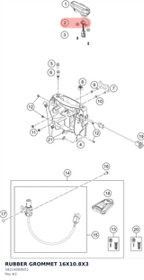 Diagram preview: RUBBER GROMMET 16X10.8X3 (58214069051)