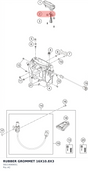 Diagram preview: RUBBER GROMMET 16X10.8X3 (58214069051)