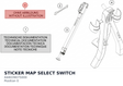 Diagram preview: STICKER MAP SELECT SWITCH (A44039075000)