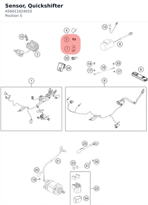 Diagram preview: Sensor, Quickshifter (A56011024010)