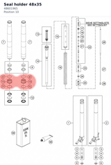 Diagram preview: Seal holder 48x35 (48601965)
