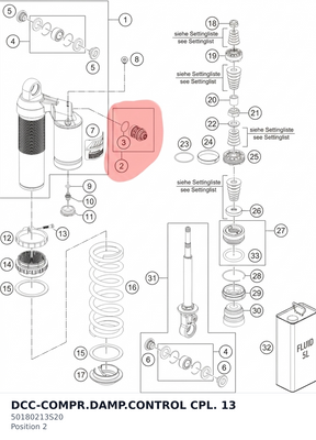Diagram preview: DCC-COMPR.DAMP.CONTROL CPL. 13 (50180213S20)