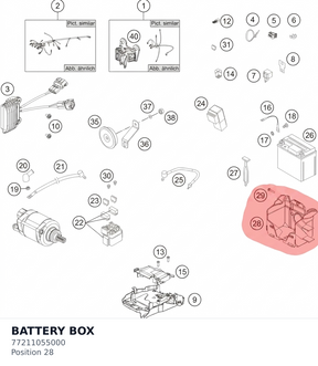 Diagram preview: BATTERY BOX (77211055000)