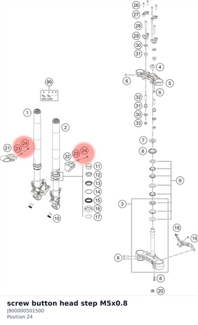 Diagram preview: screw button head step M5x0.8 (J900000501500)