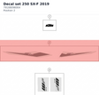 Diagram preview: Decal set 250 SX-F 2019 (79108098004)