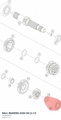 Diagram preview: BALL BEARING 6204 DU J1 C3 (0625062040)