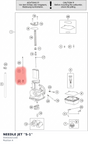Diagram preview: NEEDLE JET ''S-1'' (55431021100)