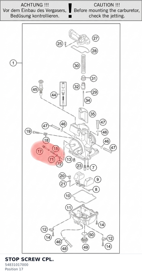 Diagram preview: STOP SCREW CPL. (54831017000)