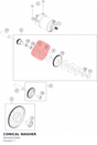 Diagram preview: CONICAL WASHER (90240023006)