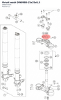 Diagram preview: thrust wash DIN0988-25x35x0,5 (0988253505)