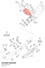 Diagram preview: OXYGEN SENSOR (A60641090000)