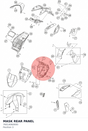 Diagram preview: MASK REAR PANEL (76014060000)