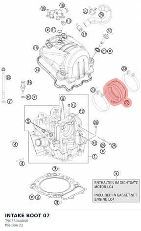Diagram preview: INTAKE BOOT                 07 (75036044000)