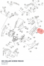 Diagram preview: HH COLLAR SCREW M6X45 (J025060454)