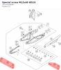 Diagram preview: Special screw M12x40 WS19 (C90704038000)
